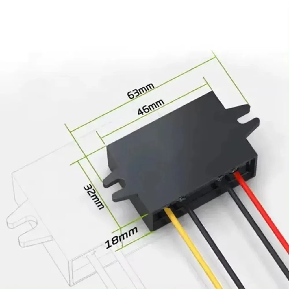 15-90V to 12V 1-5A Step Down DC Converter Voltage Regulator for Golf Cart Club Car Audio LED Strip Light Oasis Select