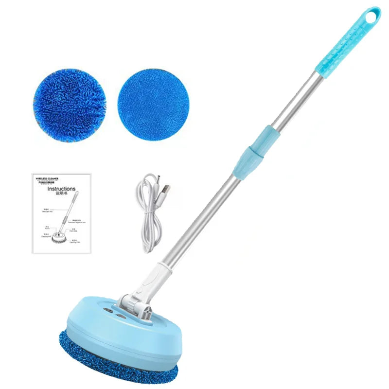 GUOHE Wireless Electric Spin Mop – 2-in-1 Wet & Dry Cleaner