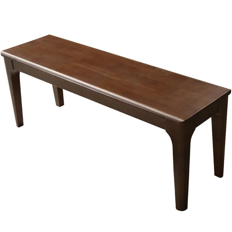Solid wood bench wooden bench bedside bench simple modern shoe changing bench rectangular household Nordic dining table stool Oasis Select Walnut 100CM