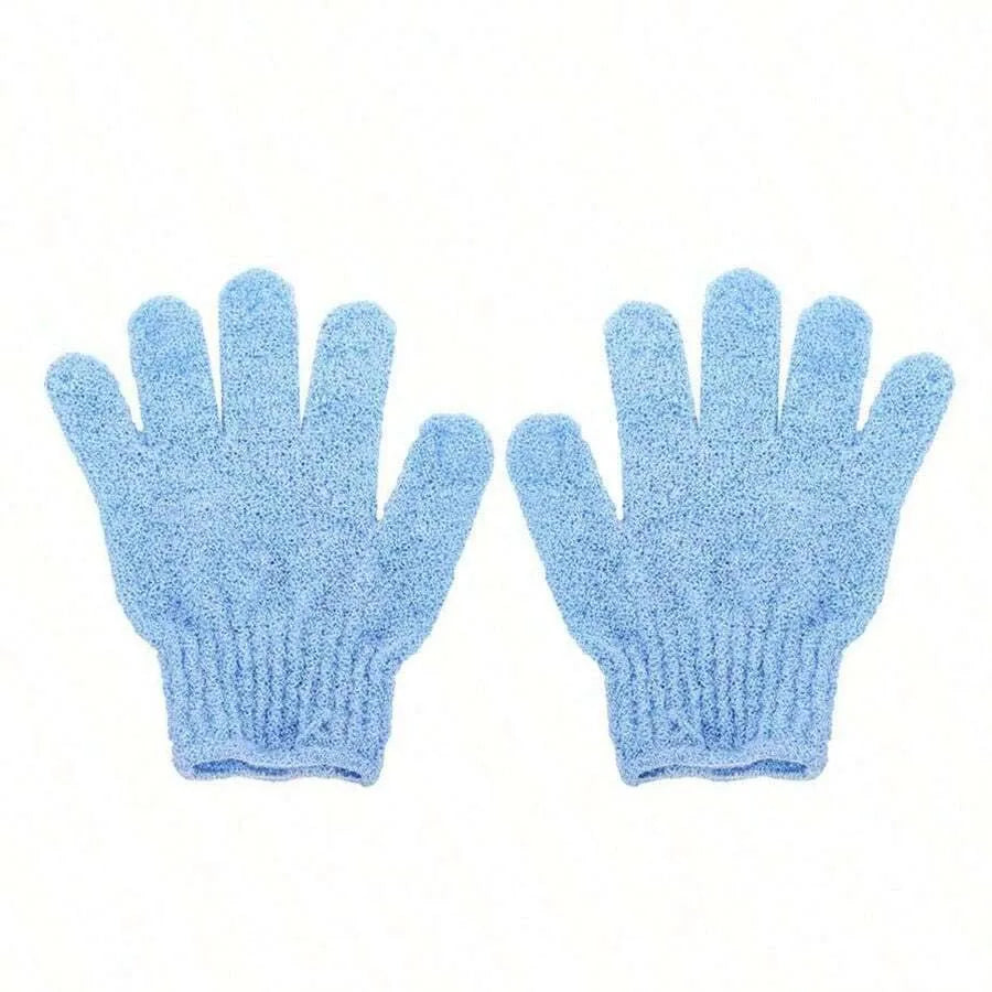 2pcs/6pcs/12pcs Reversible Exfoliating Shower Gloves, Body Scrub Gloves, ,Cleansing Tools Bath Towel Bath Products Back Scrub Oasis Select 2pcs blue