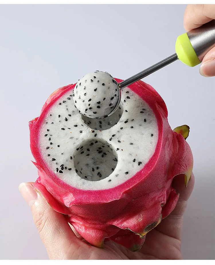 Stainless Steel Fruit Tool Set – Melon Baller, Corer & Knife Fruit Kitchen Tool Set Oasis Select