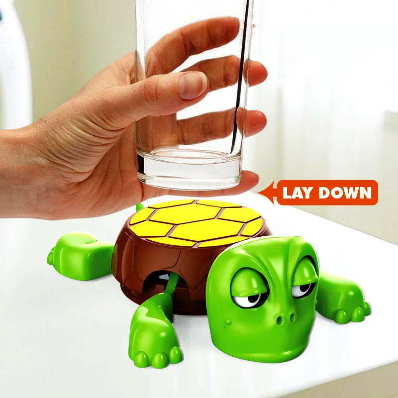 1PC Funny Turtle Coaster with Pressing Eyes Plastic Desk Decor Perfect Gift for Teens & Adults Mixed Colors Turtle Decor Oasis Select Green-1PC