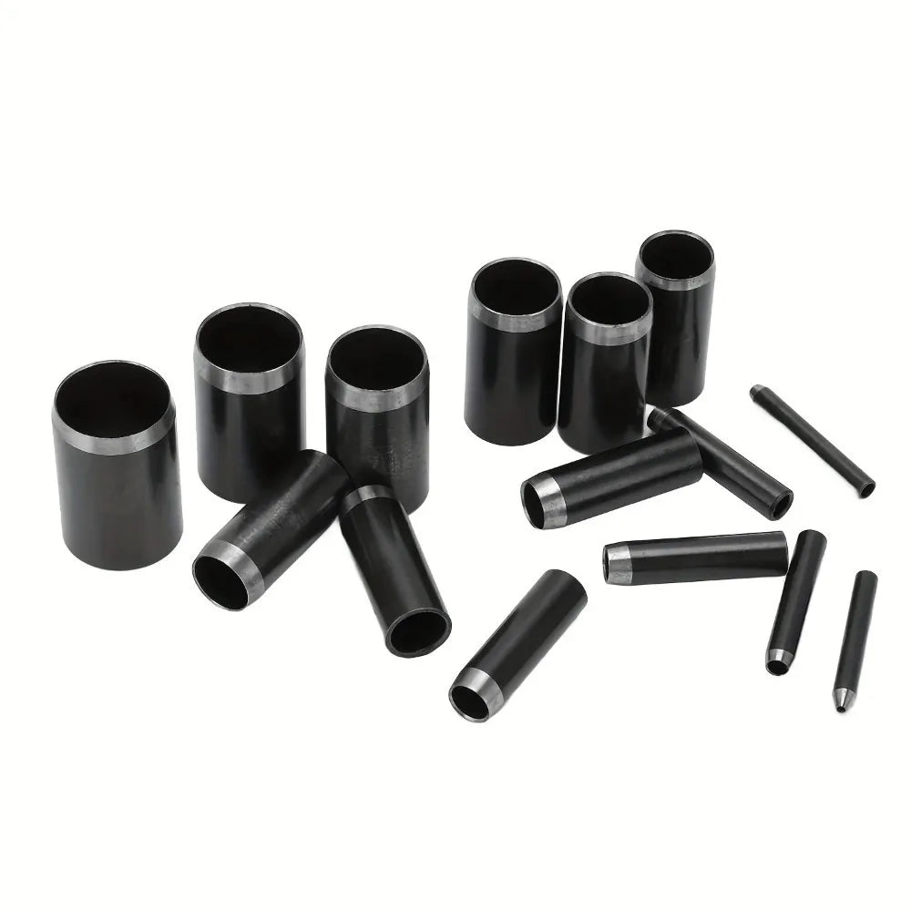 15 Sizes Round Hole Punch(1-15mm), Hollow Punch Cutter Tool Set with Storage Case, Leather Hole Punch, Leather Craft Die Cutter Oasis Select
