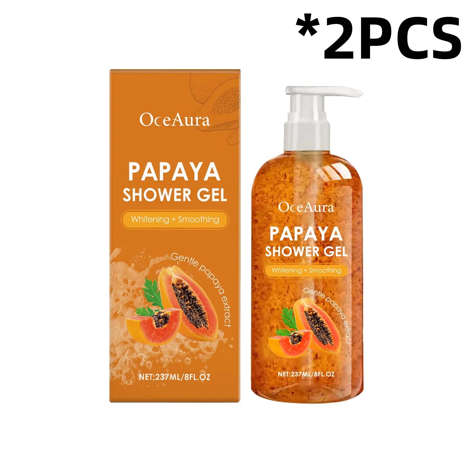 OCEAURA Body Nourishing Shower Gel Reducing Dirt Improving Roughness Relieve Dryness Moisturizing Epidermis Body Care Shower Gel Oasis Select 237ml Boxed X 2PCS Moisturizing
