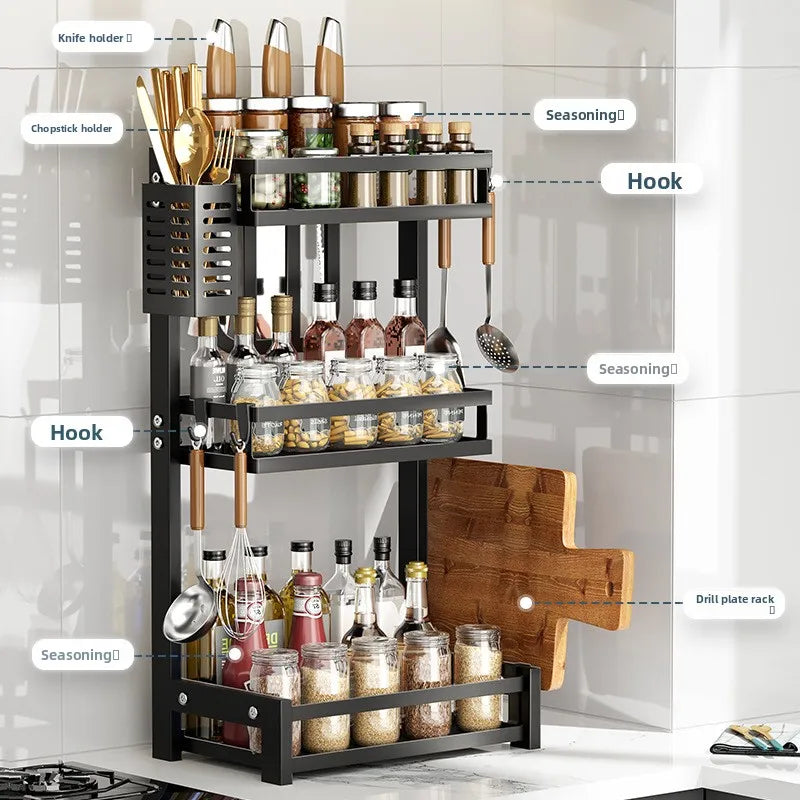 Kitchen Countertop Dish Storage Rack Bowl Rack Drain Rack Wrought Iron Multifunctional Desktop Dish Rack Oasis Select