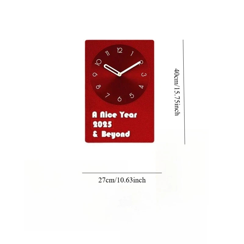 Watch Clock Wall Mounted Ultra Quiet Creative Three-dimensional Minimalist New Home Wall Clock Minimalist Living Room Oasis Select