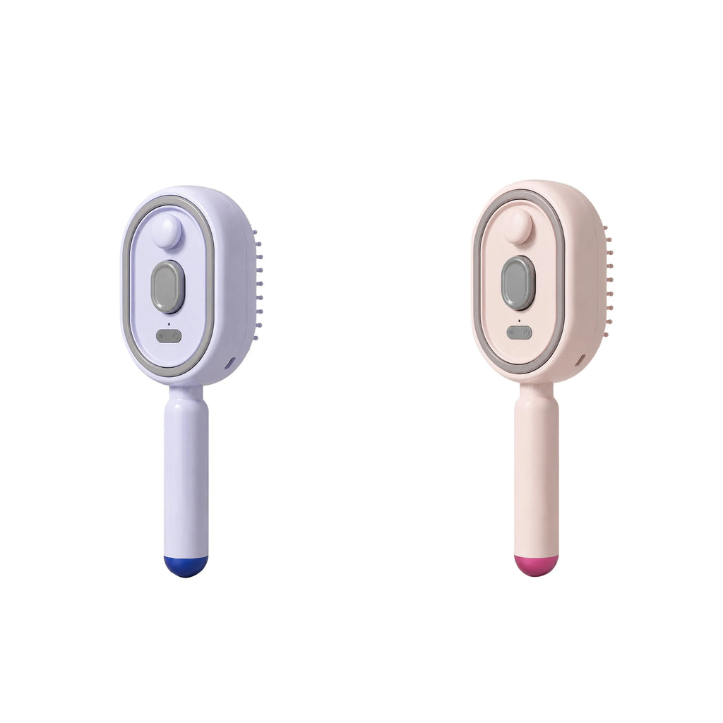 Electric Spray Air Cushion Massage Comb – Hydrating & Anti-Static Electric Massage Comb Oasis Select PurpleAndPink