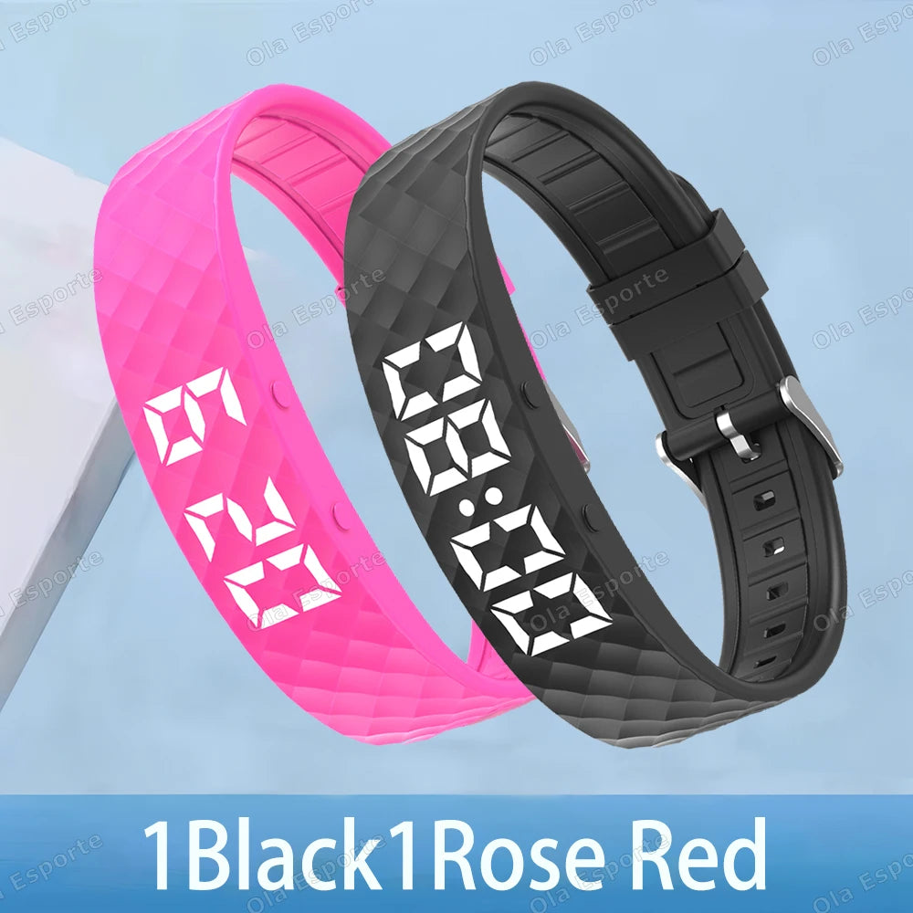 Smart Fitness Wristband LED Pedometer Sleep Tracker IP65