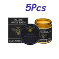 Beef Tallow Honey Cream Moisturizing Firming Soft Smoothing Skin Soothing Reduce Redness Hydrating Nourishing Tallow Honey Balm Oasis Select 5Pcs
