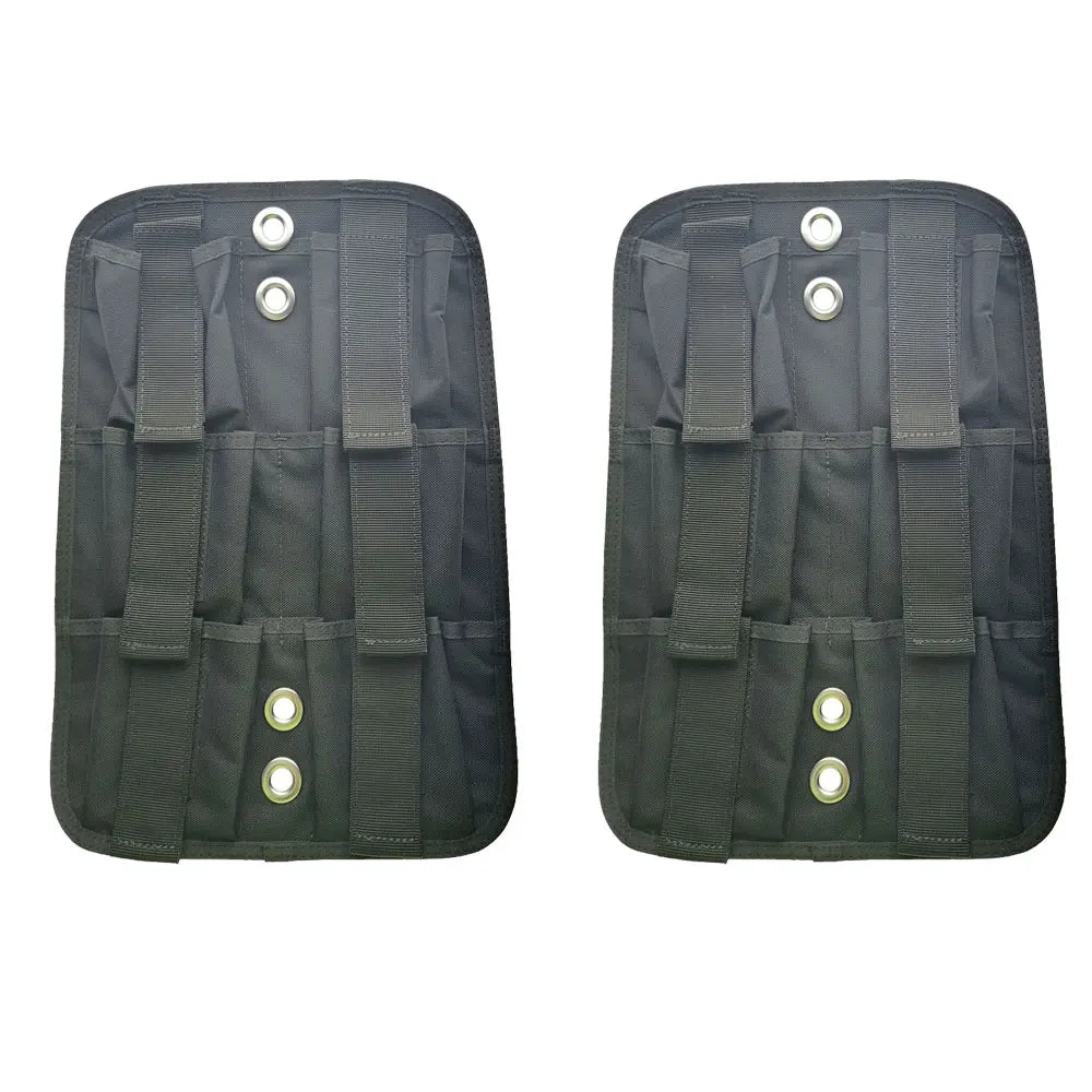 Scuba Diving BCD Weight Harness Backplate Tech Diving Back Plate Cushion Pad with Pouch Oasis Select 2 Pieces