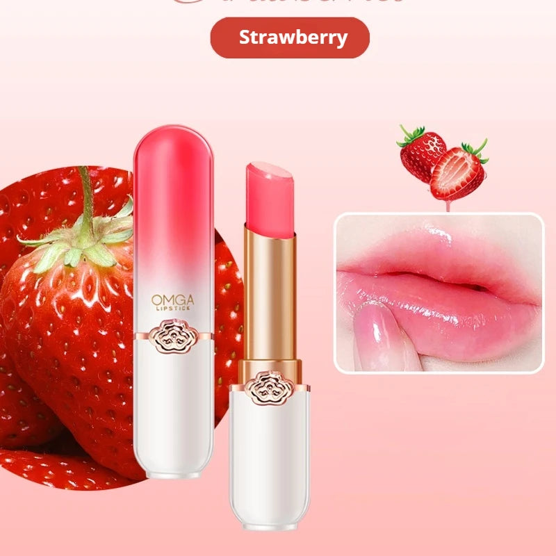 Color Changing Moisturizing Lipstick – Non-Stick, All Skin Types Color Changing Lipstick Oasis Select Strawberry