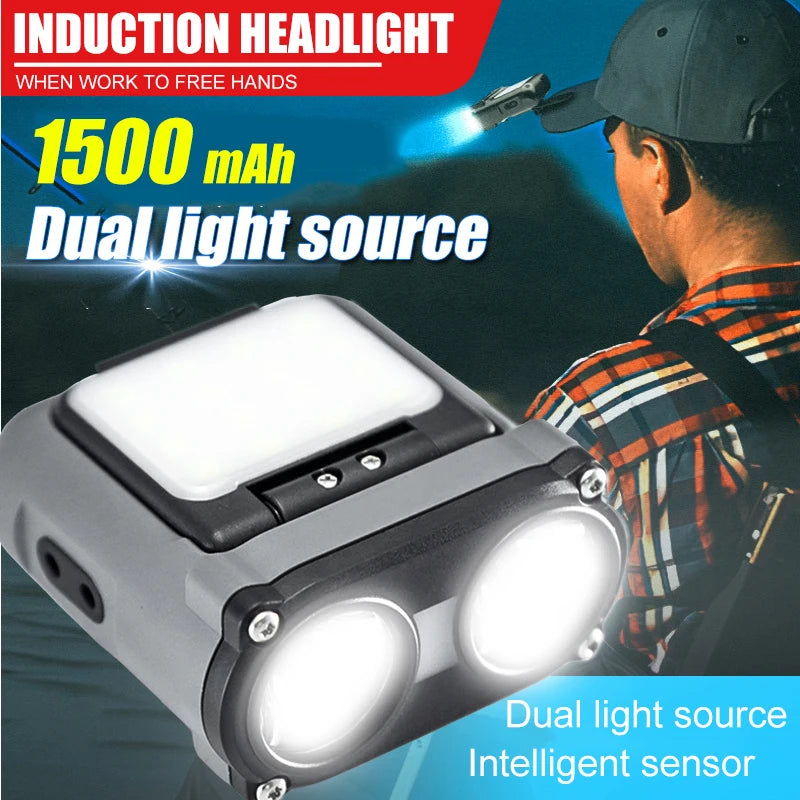 OWL LED Headlamp USB-C Rechargeable 500LM 180° Rotating Light