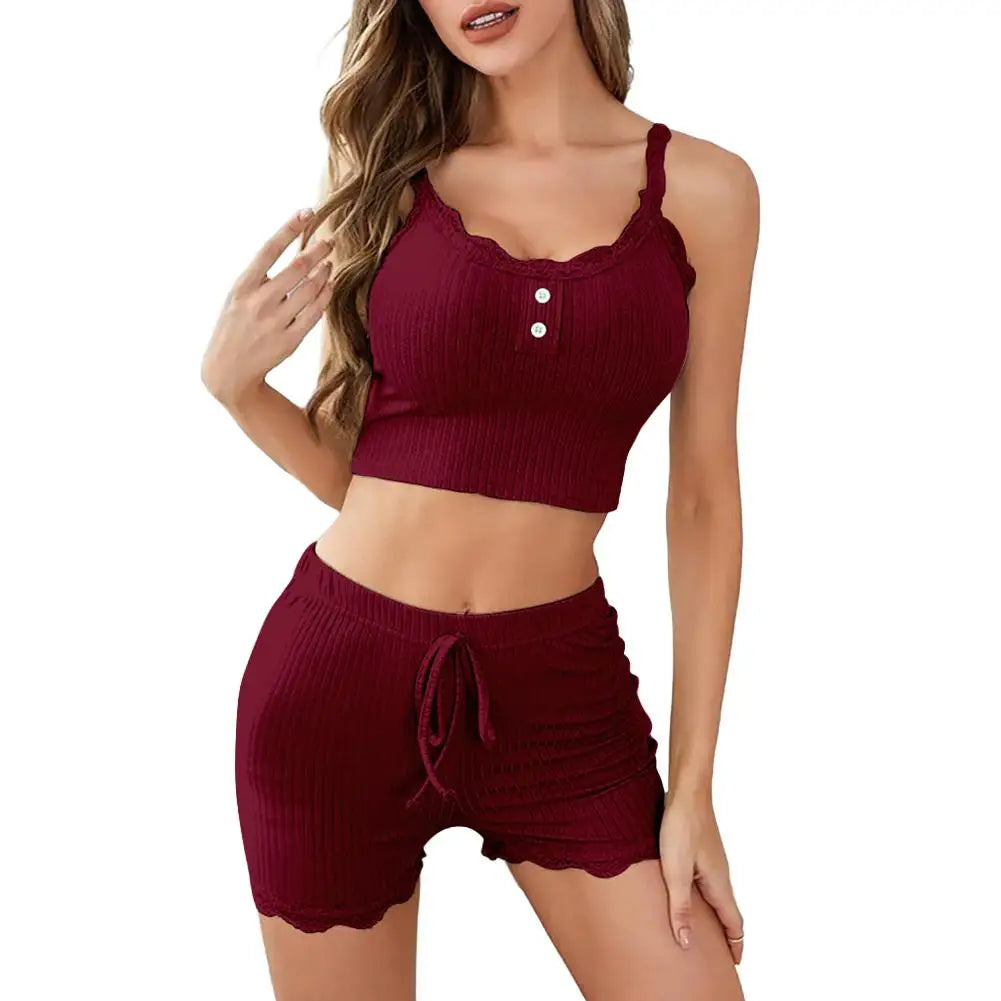 NEW Women Pajama Sets Pijama Pajamas Woman Set Sexy Women Sleepwear for Sleeping Women's Trousers Sleep Lounge Underwear Oasis Select XL3