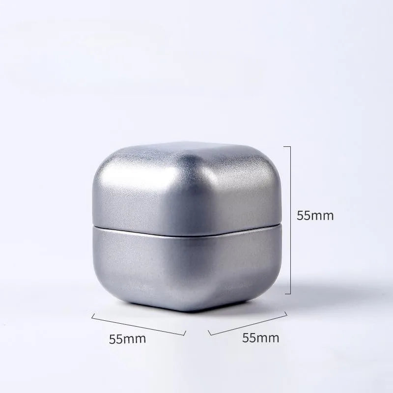 Portable Mini Tin Box Tea Sealed Jar Packing Boxes Jewelry Candy Small Storage Can Coin Earring Headphones Gift Case Oasis Select Silver