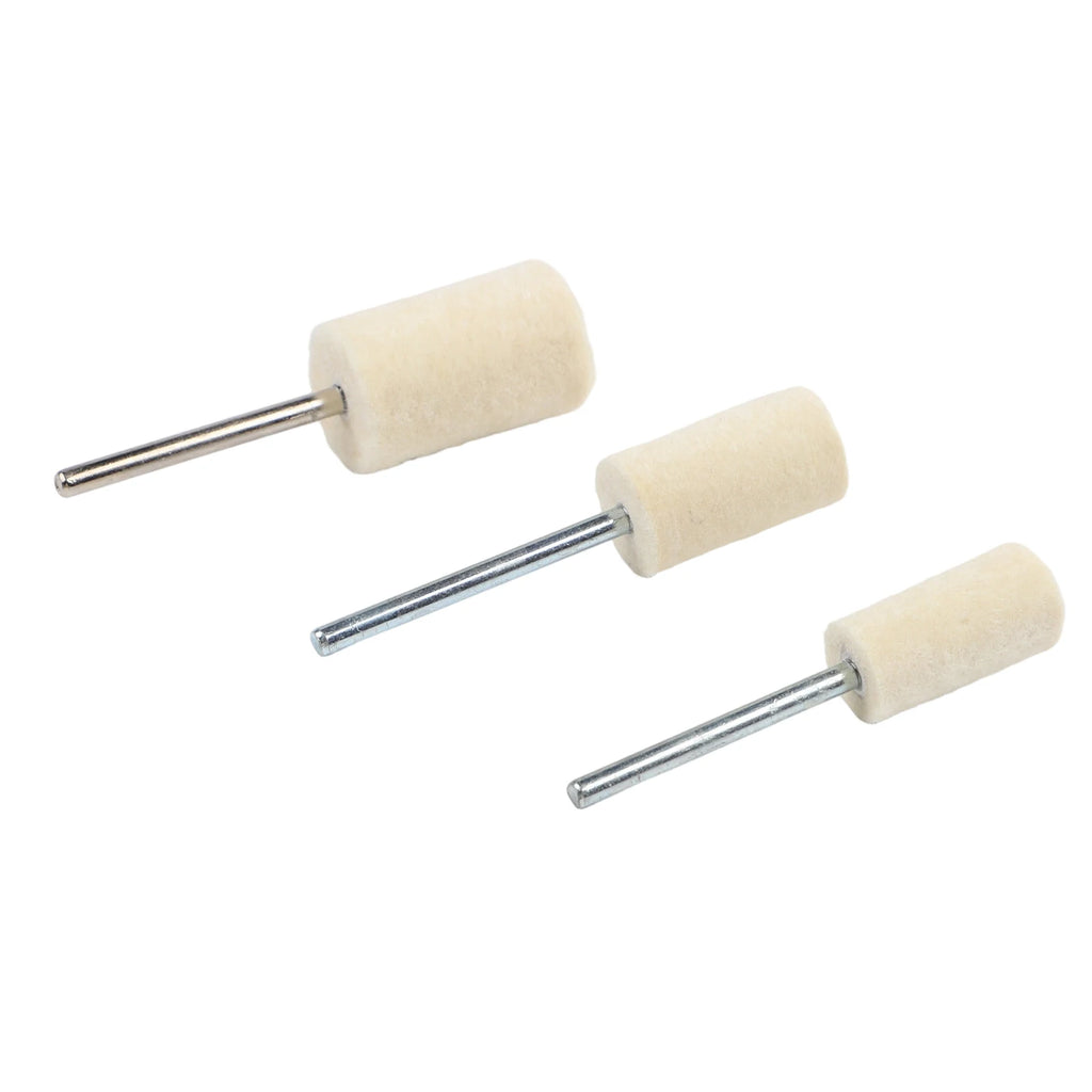 12pcs Wool Polishing Wheels Grinding Head Set 2.35mm Shank Felt Buffing Pads For Jewelry/Metal Polishing Rotary Tools Oasis Select