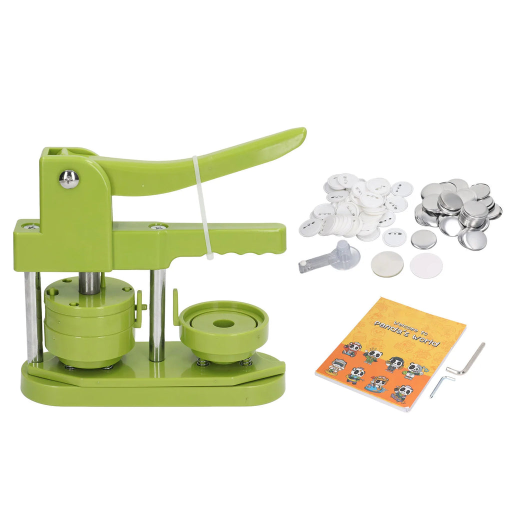 Button Maker Machine 100 Sets Badges Button Pressing Machine for Present Family Button Making Press Machine Oasis Select 58mm