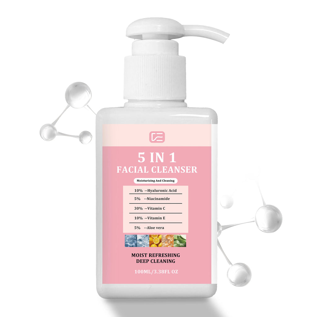 veérenae 5-in-1 Facial Cleanser – Face, Lip & Eye Makeup Remover