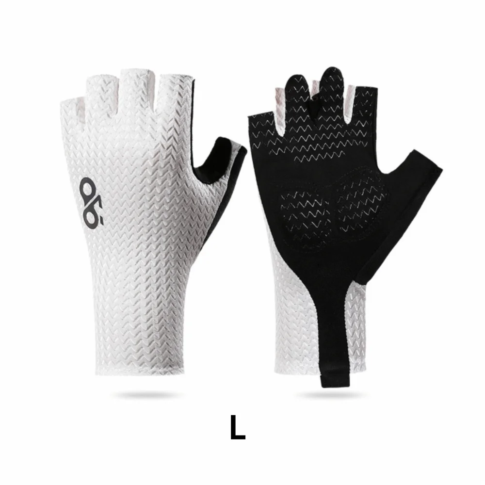 Summer Breathable Cycling Gloves Anti-Slip Wear-Resistant Road Bike Glove Shockproof Motorcycle Glove Cooling Sport Gear Oasis Select White-L 2