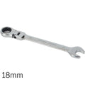 8–18mm Flexible Head Ratchet Wrench | 72-Tooth Vanadium Steel