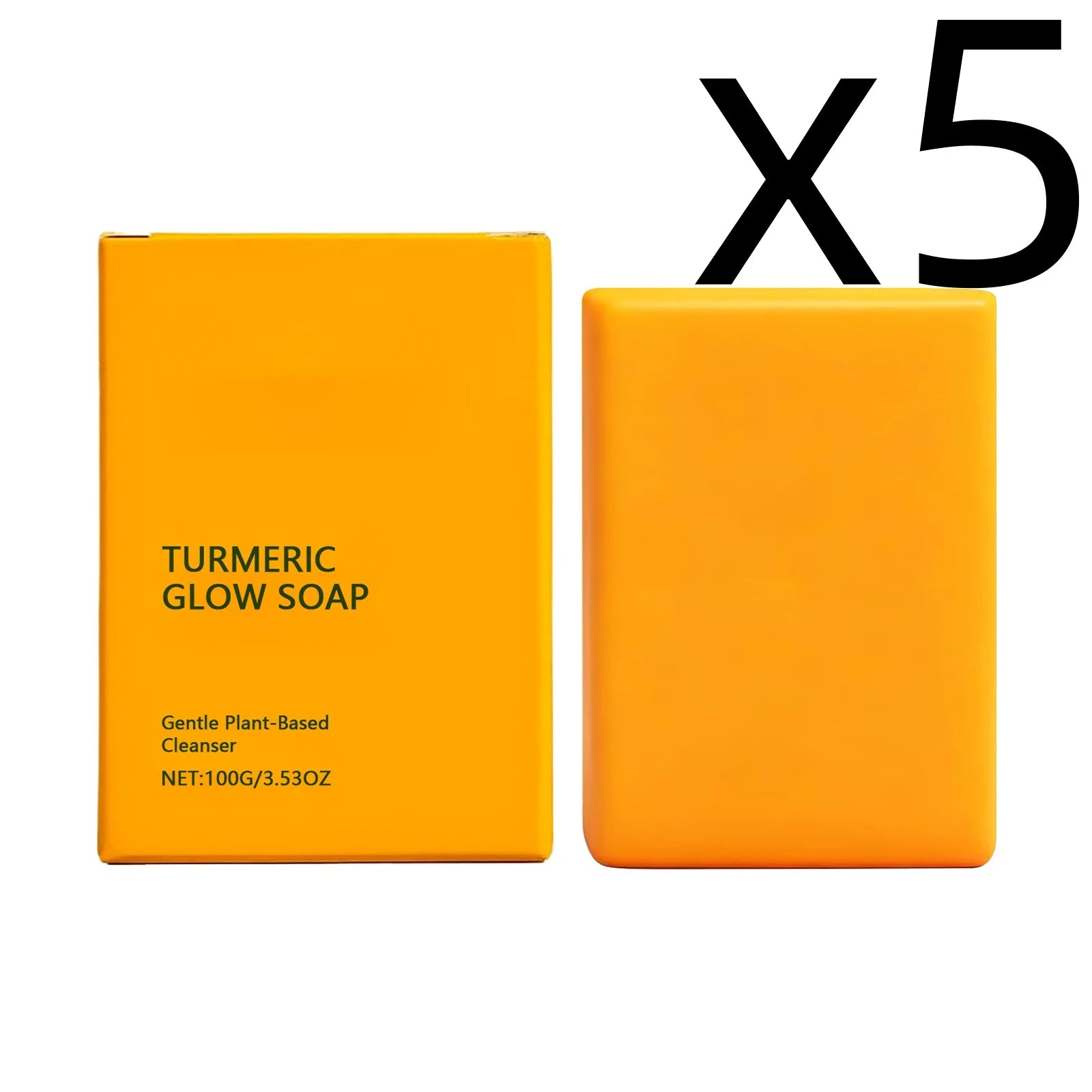 Turmeric Body Soap – Deep Clean, Moisturize & Brighten Skin Turmeric Bar Soap Oasis Select 100g Boxed X 5PCS