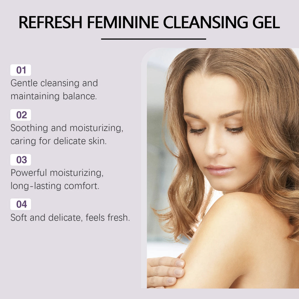 Feminine Wash Gel PH Balanced Long Lasting Moisturizing for Private Part Refreshing Cleansing Prevent Dryness Woman Healthy Care Oasis Select