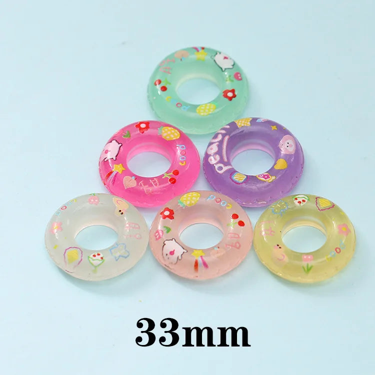Glow-in-the-dark Kung Fu Chicken Simulation Resin Yellow Chicken Cartoon Animal Small Decoration Children Toy Gift Oasis Select swimming ring 10 PCS