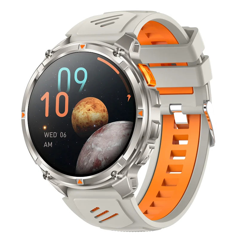 Smartwatch 1.7-inch 1100mAh Battery Outdoor Smart Watch Men Women LED Flashlight BT Call Sport Compass Health Monitor Waterproof Oasis Select SLGOS