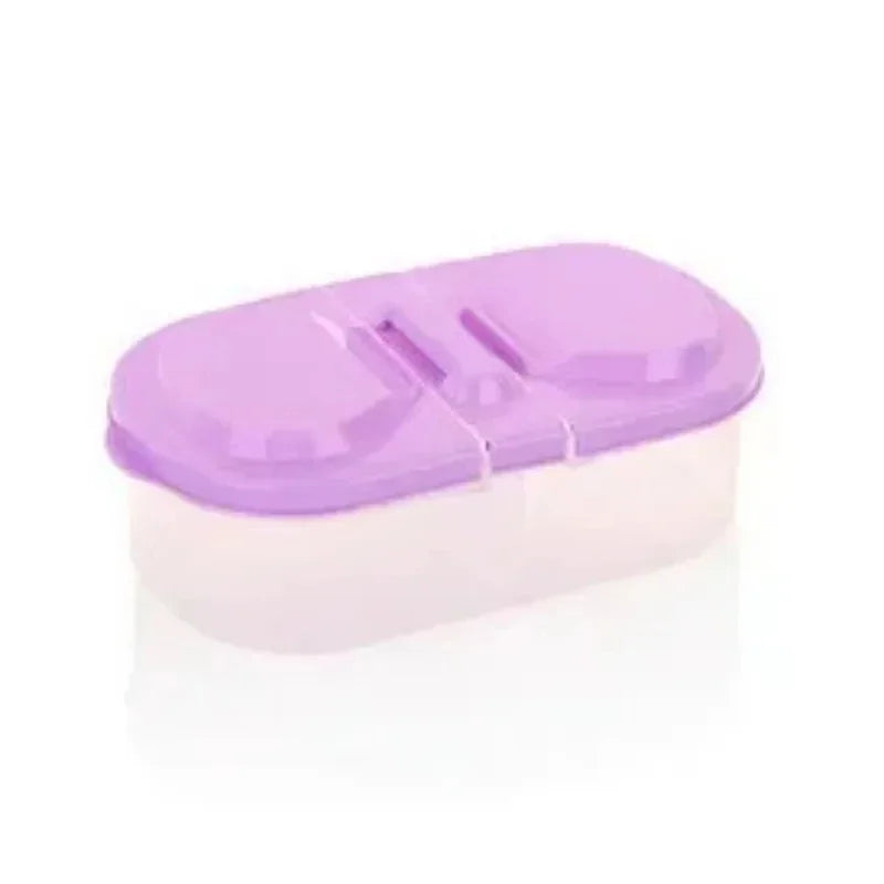 1PC Healthy Plastic Food Container Portable Lunch Box Capacity Camping Picnic Food Fruit Container Storage Box for Kids Dinnerw Oasis Select 1pc purple