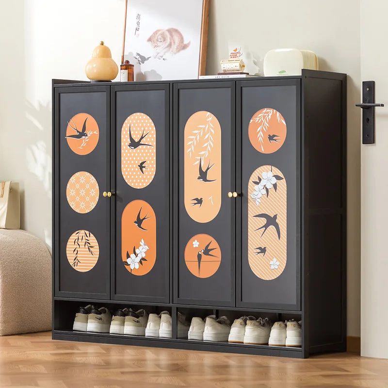 Shoe cabinet at the entrance of the house, household porch storage cabinet, retro shoe rack at the entrance Oasis Select