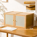 Multi-functional stackable sundries storage box finishing box crevice bedside table mini small extremely narrow bedside table Oasis Select Primary double door