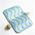 Pet Ice Mat Dog Cooling Mat Summer Cat Cooling Pad Summer Cooling Anti-Slip Bite-Resistant Oasis Select Blue M-62x50cm