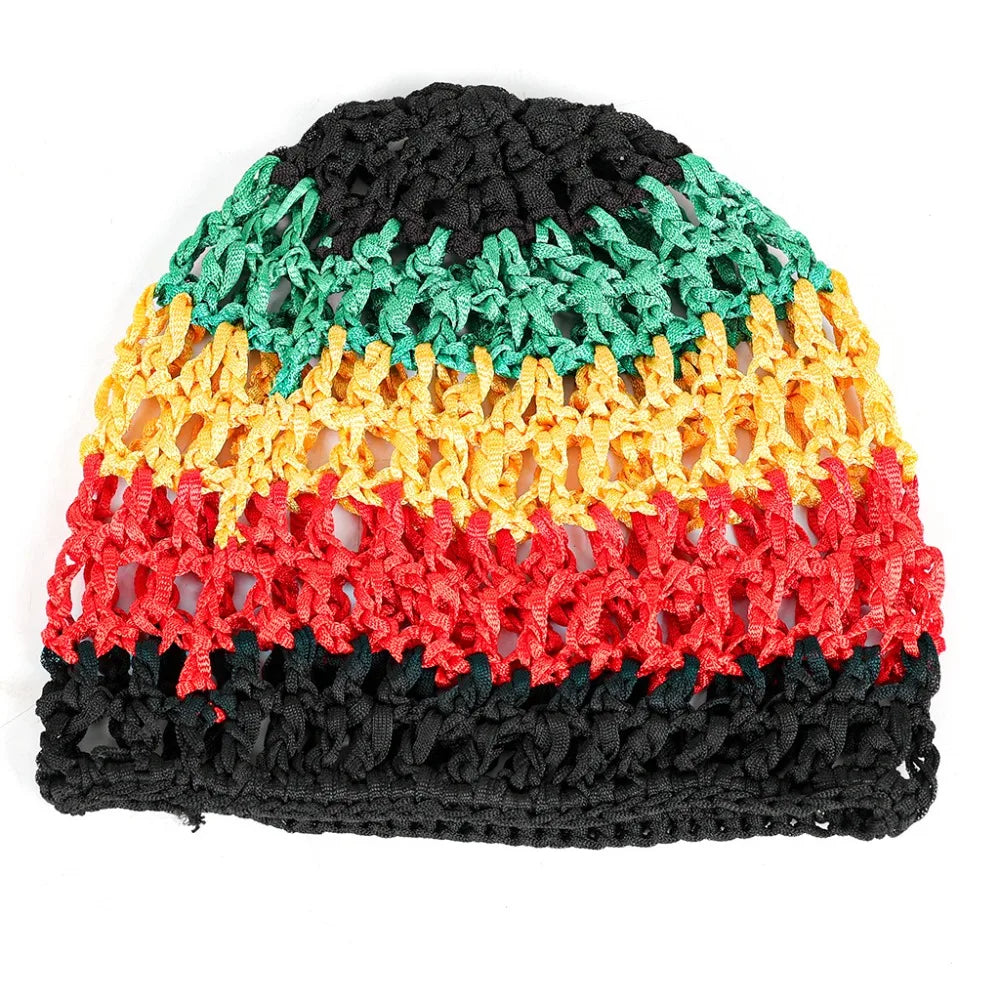 Simple Breathable Hair Net Cap Crochet Cap Comfortable Wig Caps Hollowout Mesh Turban Hat for Women Oasis Select Multicolor