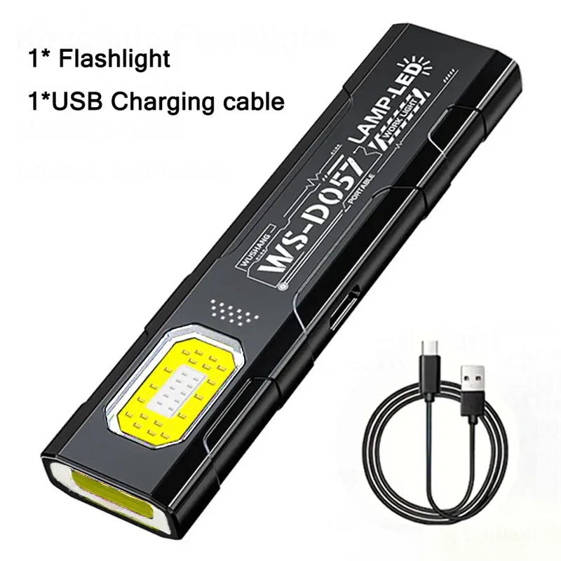 Mikenoon Mini COB LED Keychain Flashlight | Rechargeable EDC