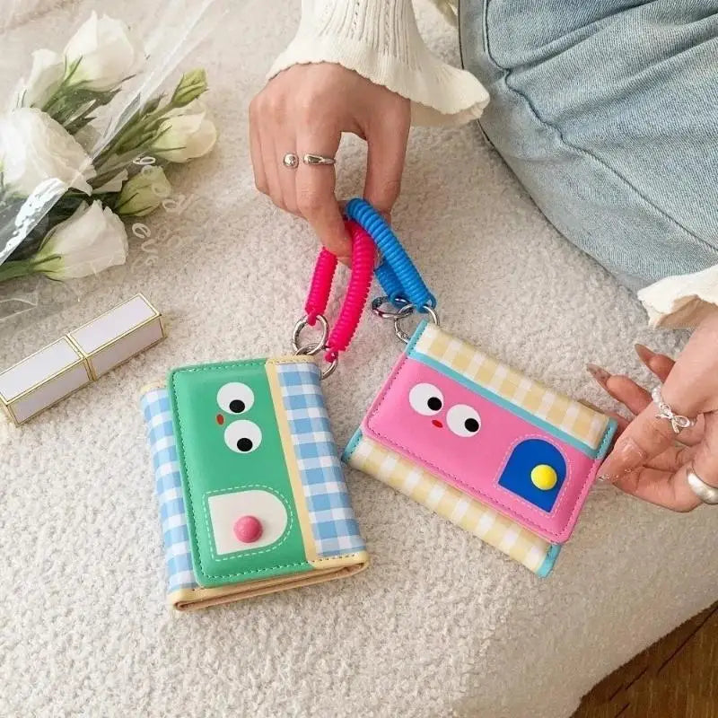 Women's Cartoon PU Leather Short Wallet – Card & Coin Holder Women's Short Wallet Oasis Select