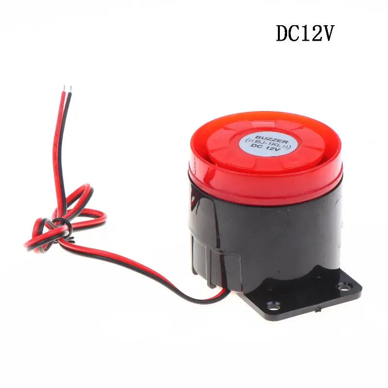 1Pcs High Decibel Sound And Light Alarm 12V 24V 220V Buzzer Anti-theft Audio Electronic Horn Waterproof Dustproof Oasis Select DC12V
