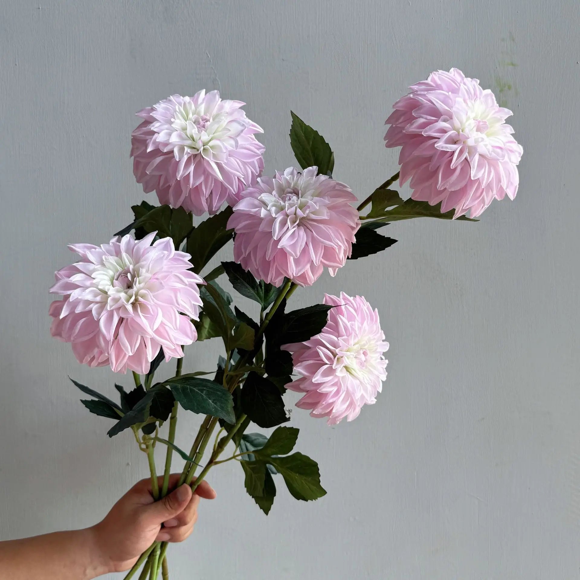 Lifelike artificial dahlia flower with 1 heads long branch silk flower for home wedding decor birthday party bedroom Decoration Oasis Select