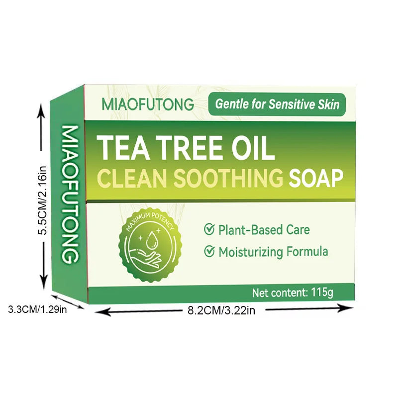 Tea Tree Essential Oil Handmade Soap, Gentle and Clean for Face Washing and Bathing, Full Body Bathing Oasis Select