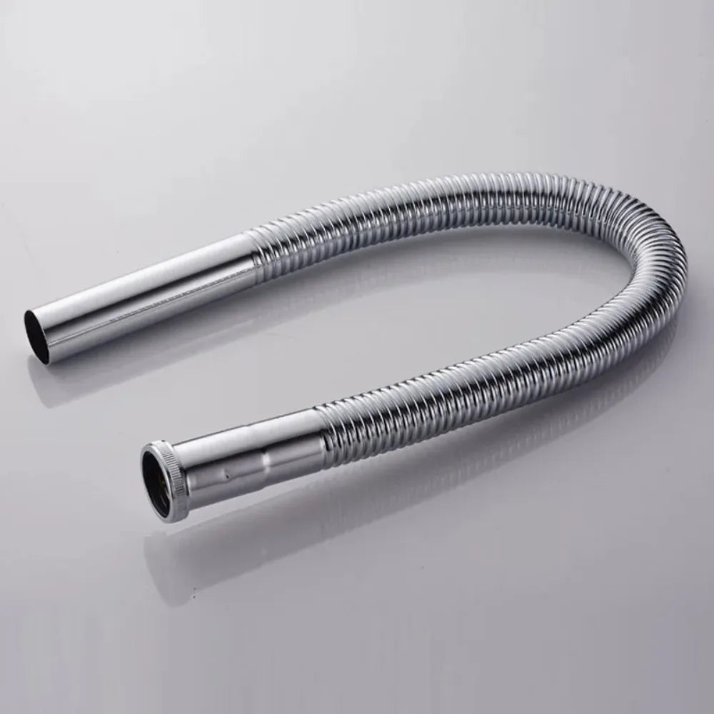 Brass Hose Siphon Flexible Sink Drain Bathroom Kitchen Basin Water Tube Pipe DN30 Sink Waste Set Bathtub Accessories Oasis Select