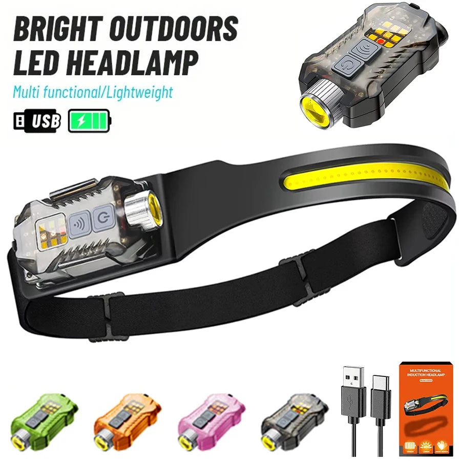 XW005 LED Flashlight Outdoor USB Rechargeable EDC Detachable Torch Work Light with Tail Magnet UV Light Fishing Camping Lantern Oasis Select