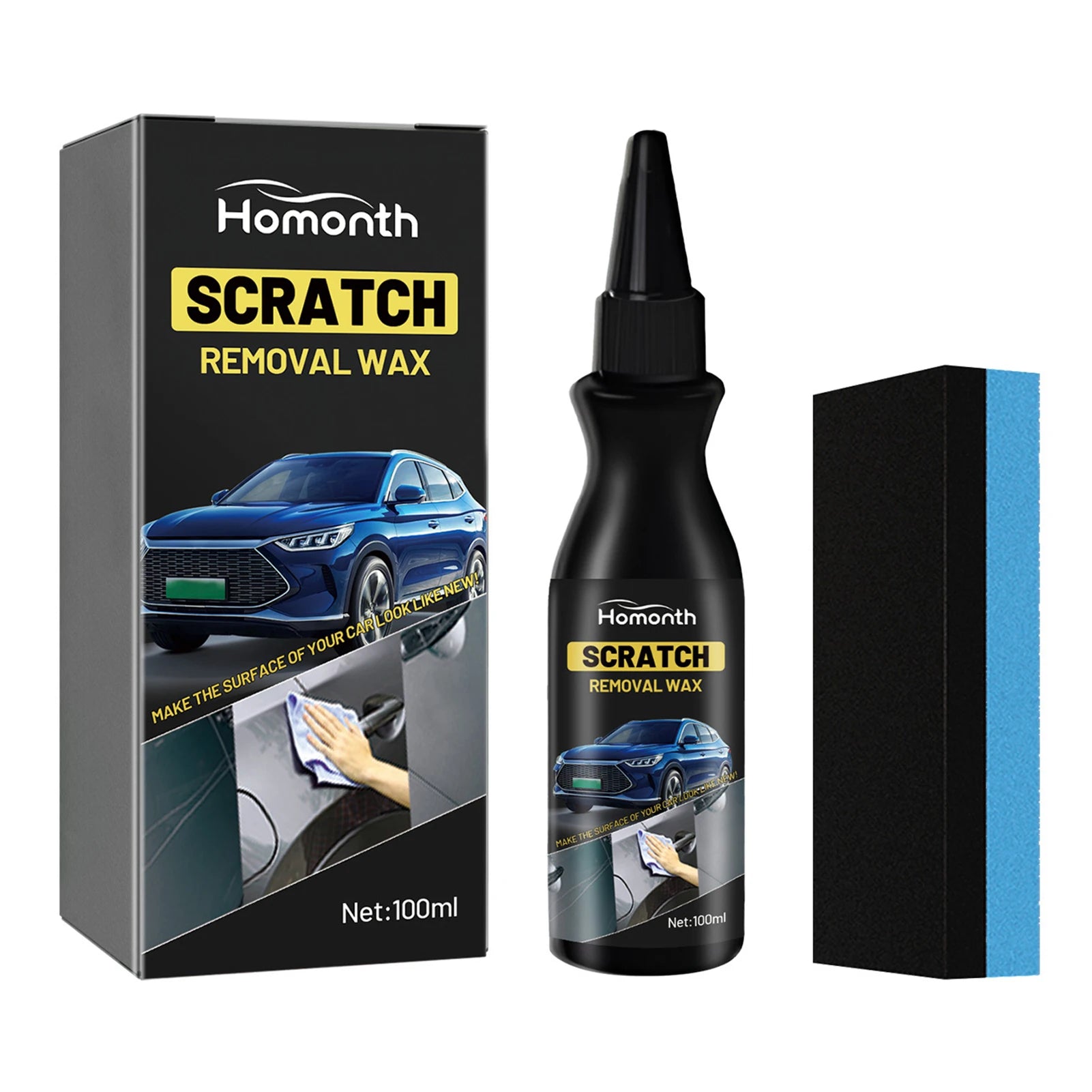 Aihogard Car Scratch Remover Polish Compound 100ml + Sponge