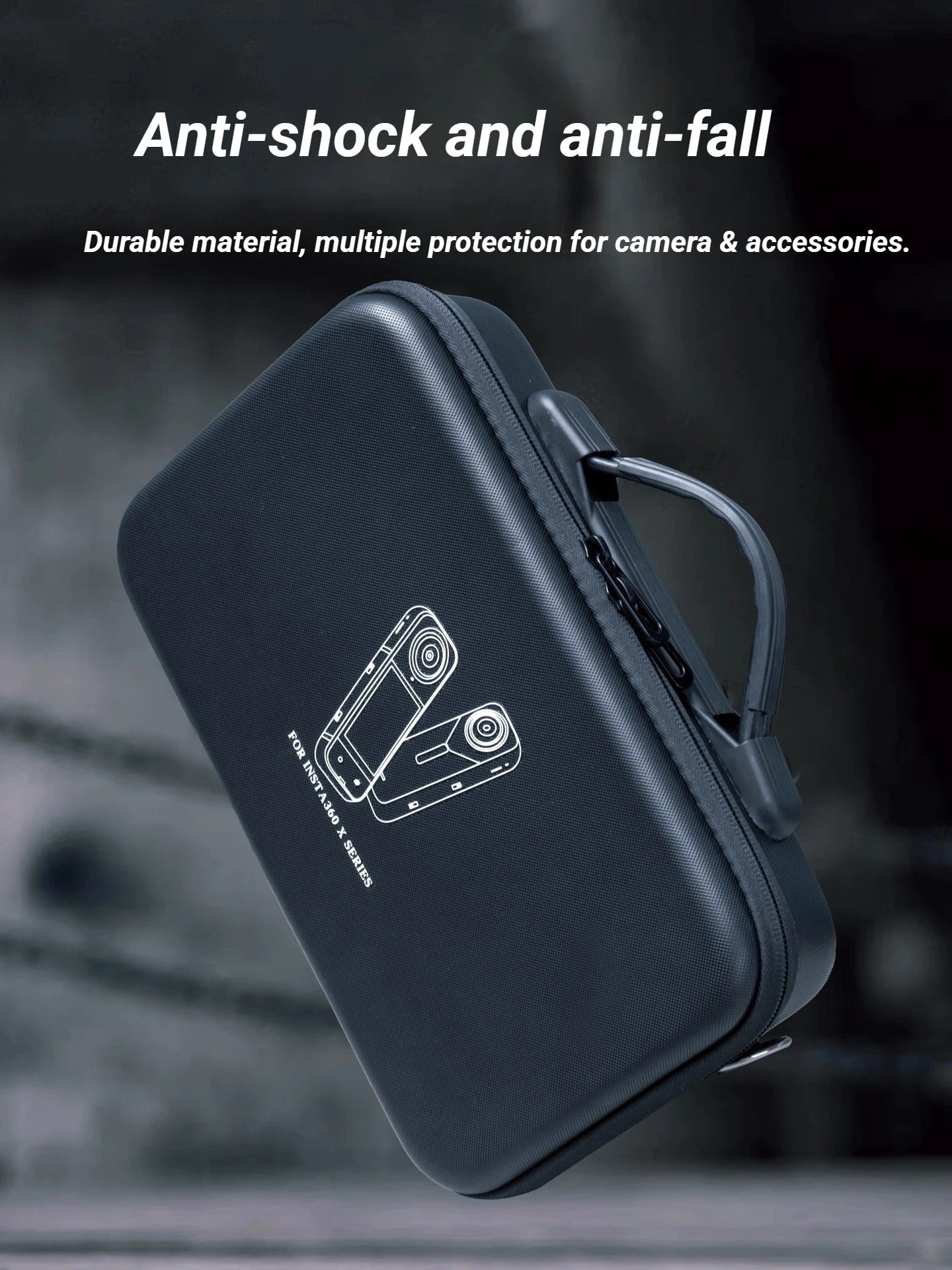 EVA Hard Shell Carrying Case for Insta360 X5 & X4 Camera