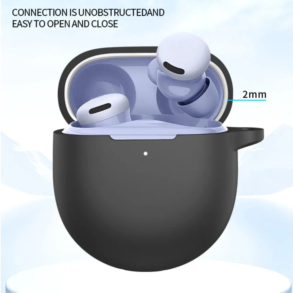For Googles Pixel-Buds 2A 2025 Silicone Protective Case With Keychain In 5-color Wireless Earbuds Scratch Resistant Soft Cover Oasis Select