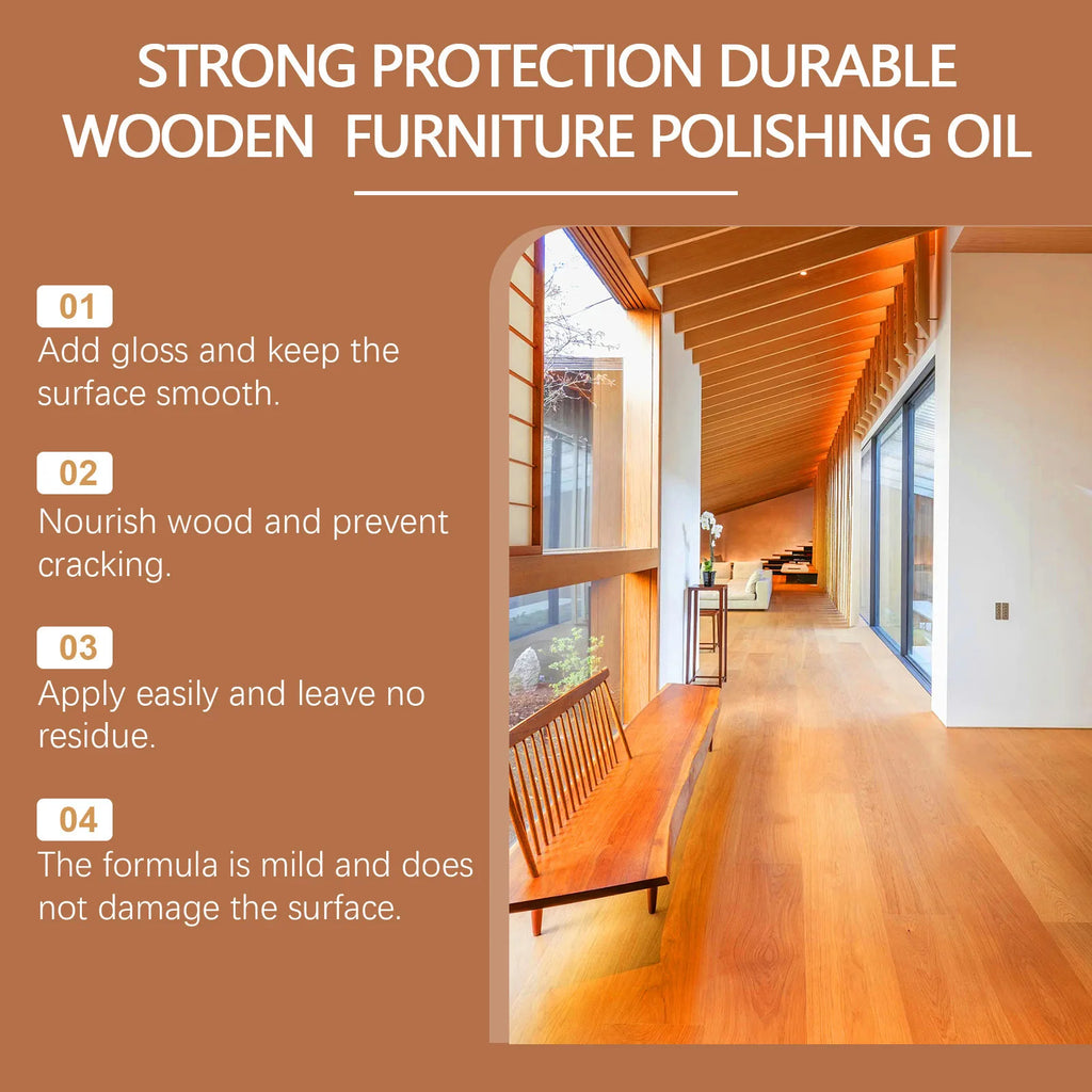 Wood Furniture Polish Oil Restore Chair Table Floor Cabinet Shiny Prevent Fade Long Lasting Moisturize Wood Furniture Polish Oil Oasis Select