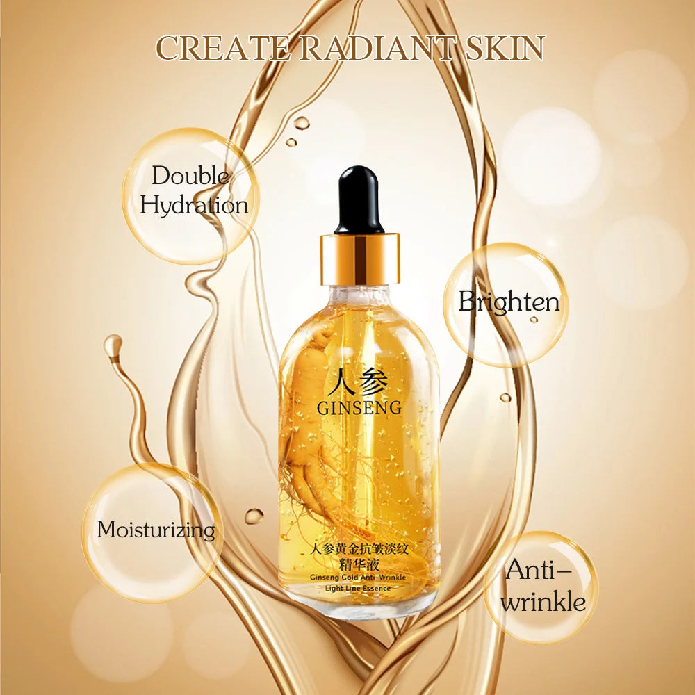 100ml 24k Gold Hyaluronic Acid Nicotinamide Face Serum Anti Aging Facial Lifting Collagen Essence Skin Care Whitening Serum Oasis Select