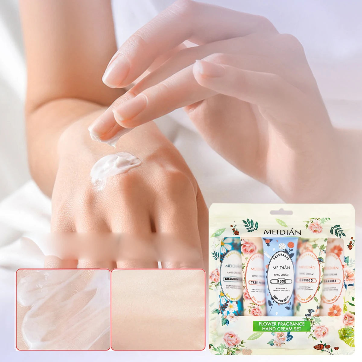 5-Pack Moisturizing Hand Cream Set – Hydrating & Fragrant Hand Cream Set Oasis Select 5PCS 2