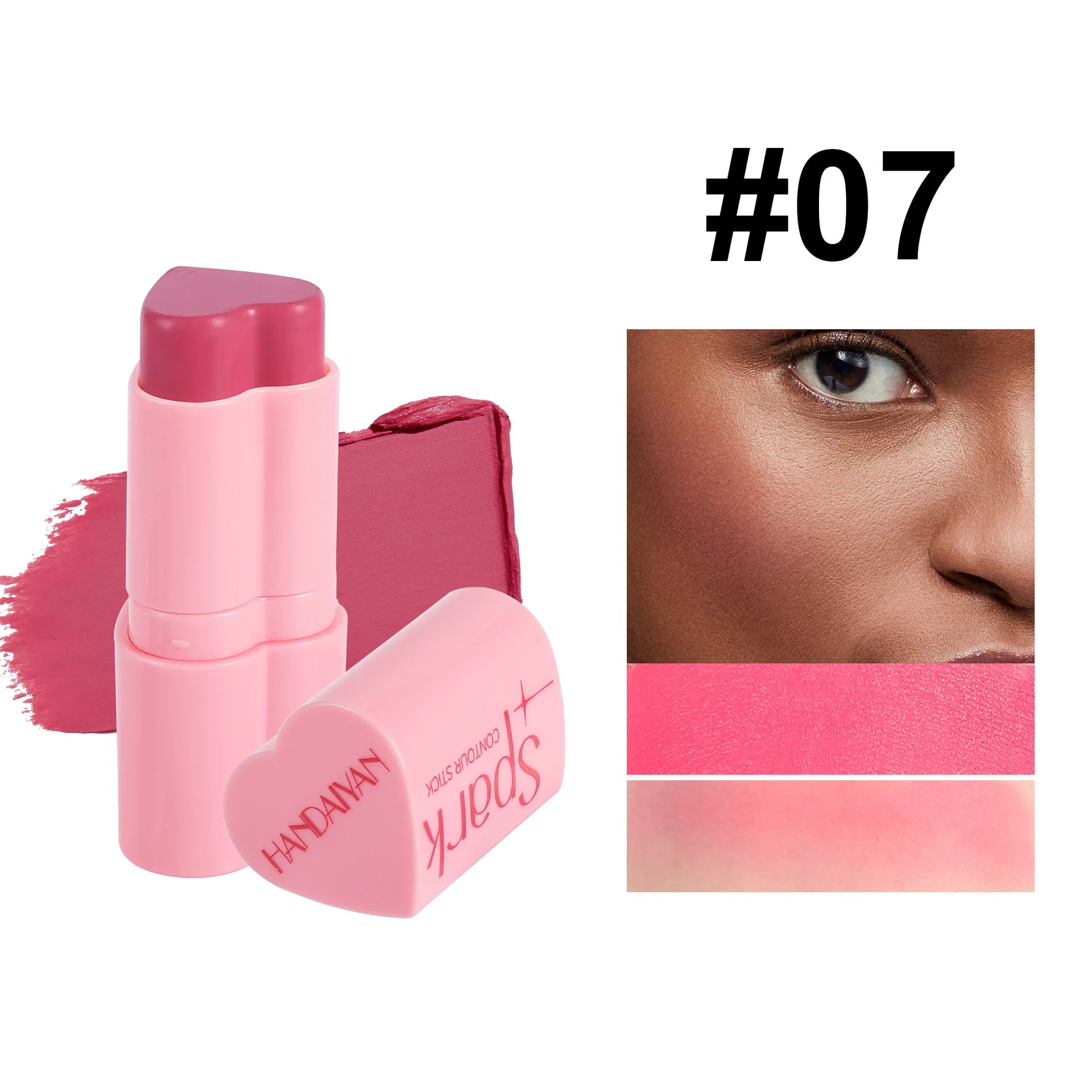 Handaiyan 3-in-1 Blush Highlighter Contour Stick – 8 Colors