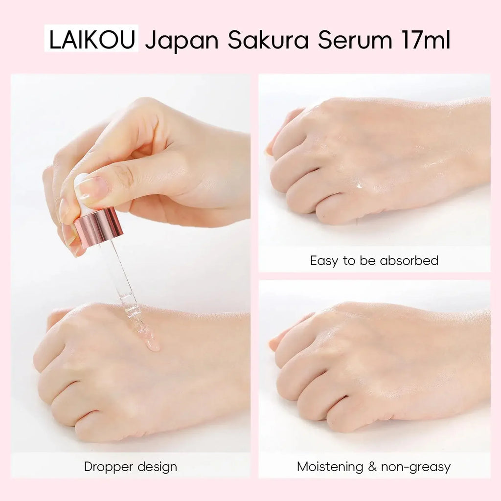 LAIKOU Sakura Face Serum – Pore Minimizing & Brightening 17ml