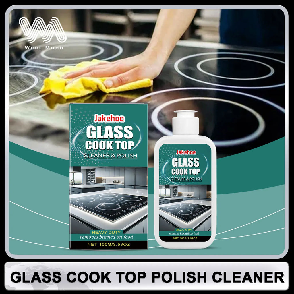 Glass Top Stove Cleaner Polish Remove Stubborn Stains Grease Improves Gloss Repair Scratche Restore Shine for Kitchen Tool 100ml Oasis Select
