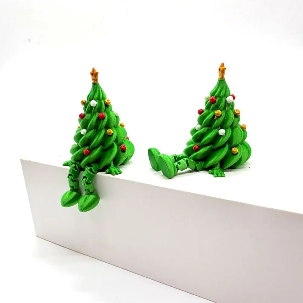 3D Printed Movable Christmas Tree Figurine | Xmas Décor