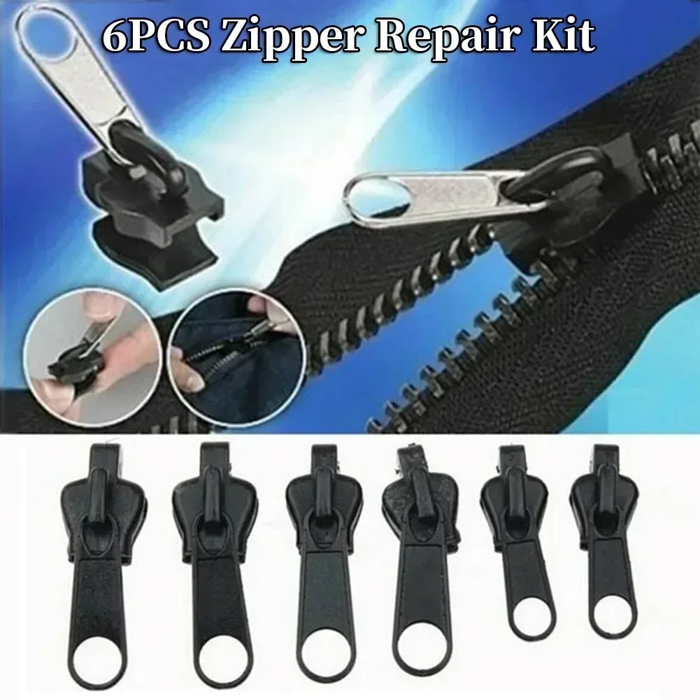 Multi Size Zipper Repair Kit Quick Fix Broken Zippers Replacement Sliders Teeth Set for Garment Sewing Mending Tool Oasis Select